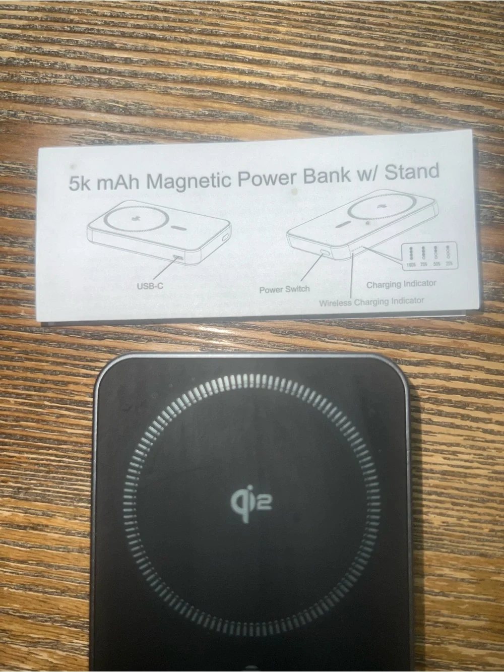 heyday 5000mAh Magnetic Power Bank w/ Stand - Never Used